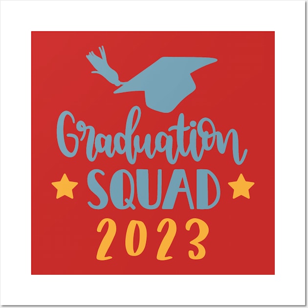 Graduation Squad 2023 Wall Art by tropicalteesshop